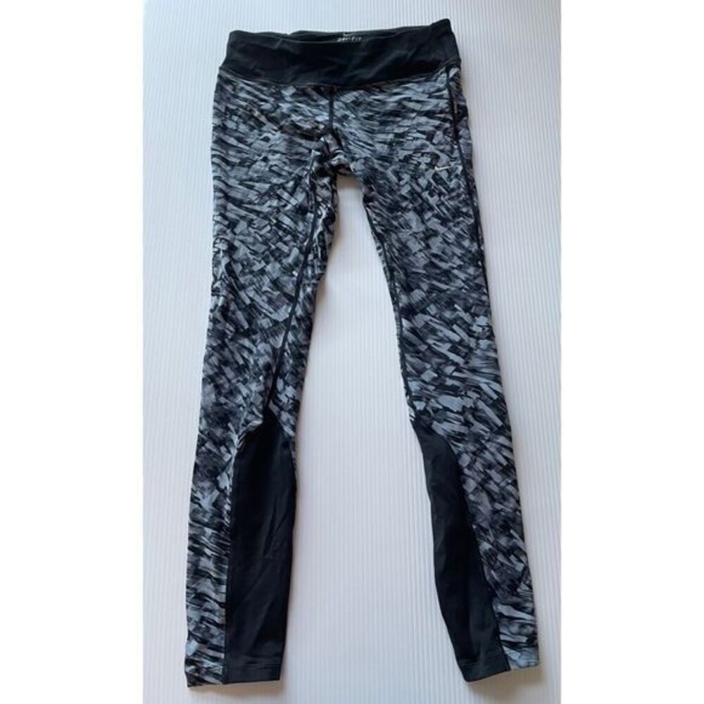 Nike Dri-FIT Grey Camo Print‎ Athletic Leggings Performance Pants Medium